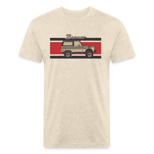 Bronco Truck Billet Design Men's T-Shirt - Fitted Cotton/Poly T-Shirt by Next Level