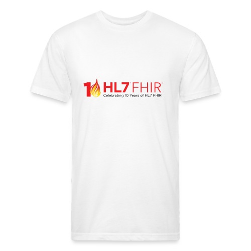 10th Anniversary of HL7 FHIR - Fitted Cotton/Poly T-Shirt by Next Level