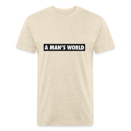 A mans World LOGO T - Fitted Cotton/Poly T-Shirt by Next Level