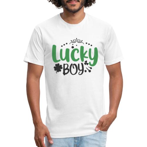 one Lucky boy - Fitted Cotton/Poly T-Shirt by Next Level