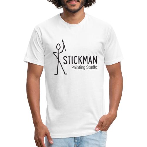 StickManLogo - Fitted Cotton/Poly T-Shirt by Next Level