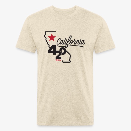 California 420 - Fitted Cotton/Poly T-Shirt by Next Level