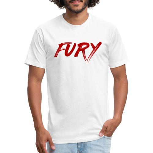 Fury Red - Fitted Cotton/Poly T-Shirt by Next Level