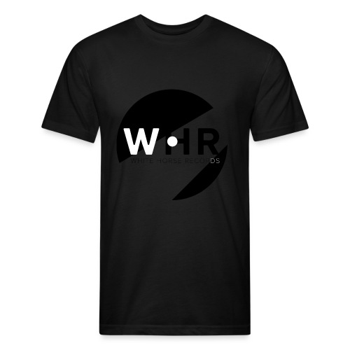 White Horse Records Logo - Fitted Cotton/Poly T-Shirt by Next Level