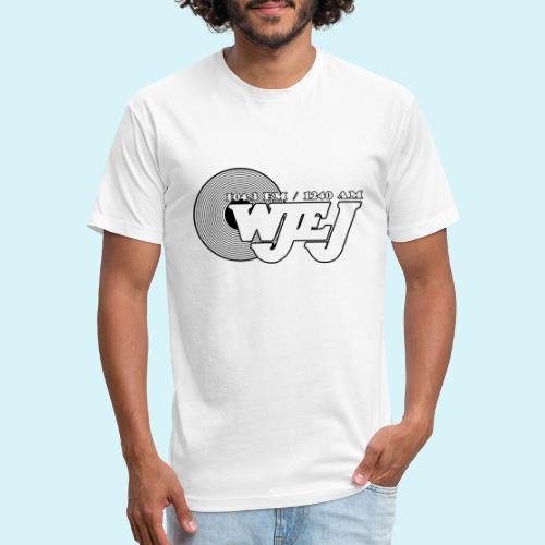 WJEJ Radio Record Logo - Fitted Cotton/Poly T-Shirt by Next Level