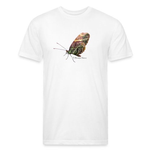 Butterfly_rainforest_2 - Fitted Cotton/Poly T-Shirt by Next Level