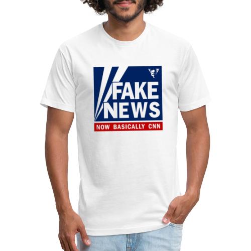 Fox News, Now Basically CNN - Fitted Cotton/Poly T-Shirt by Next Level