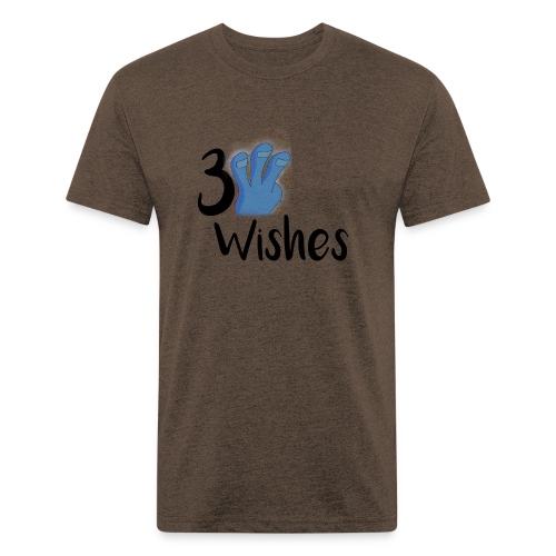 3 Wishes Abstract Design. - Fitted Cotton/Poly T-Shirt by Next Level