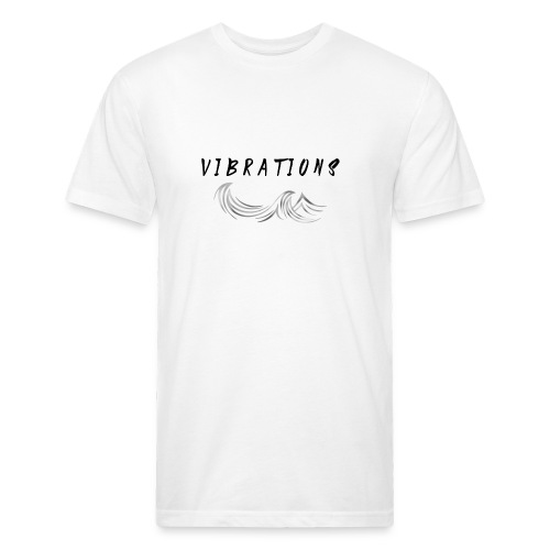 Vibrations Abstract Design - Fitted Cotton/Poly T-Shirt by Next Level