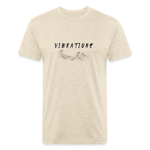 Vibrations Abstract Design - Fitted Cotton/Poly T-Shirt by Next Level
