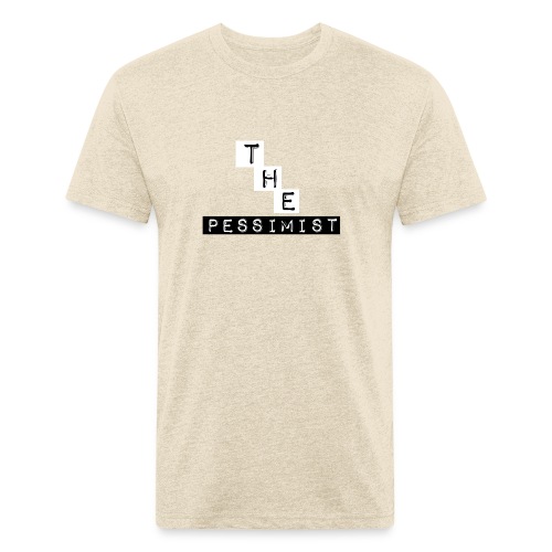 The Pessimist Abstract Design - Fitted Cotton/Poly T-Shirt by Next Level