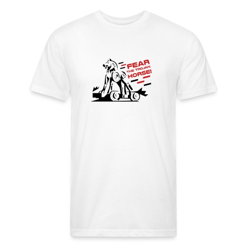 Fear the Trojan Horse - Fitted Cotton/Poly T-Shirt by Next Level