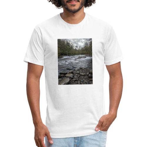 Great Smoky Mountains Greenbrier River - Fitted Cotton/Poly T-Shirt by Next Level