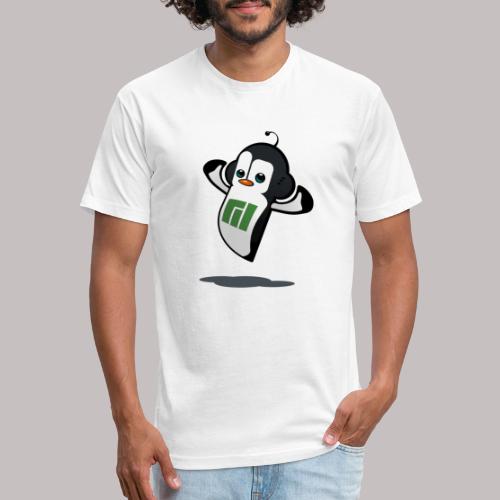 Manjaro Mascot strong left - Fitted Cotton/Poly T-Shirt by Next Level