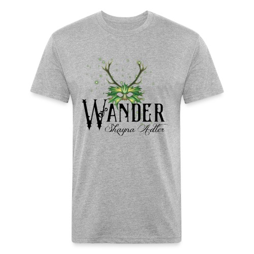 Wander in Green - Fitted Cotton/Poly T-Shirt by Next Level