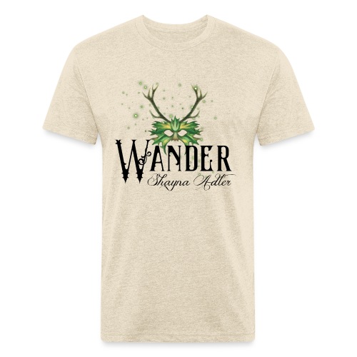Wander in Green - Fitted Cotton/Poly T-Shirt by Next Level