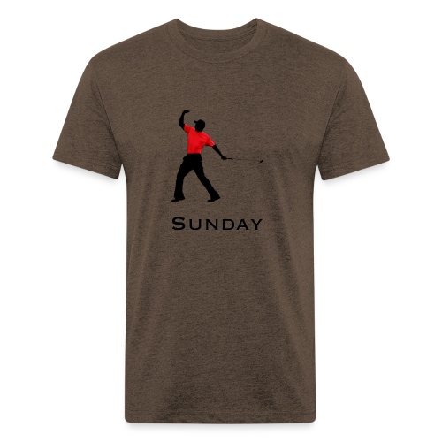 Sunday Red - Fitted Cotton/Poly T-Shirt by Next Level