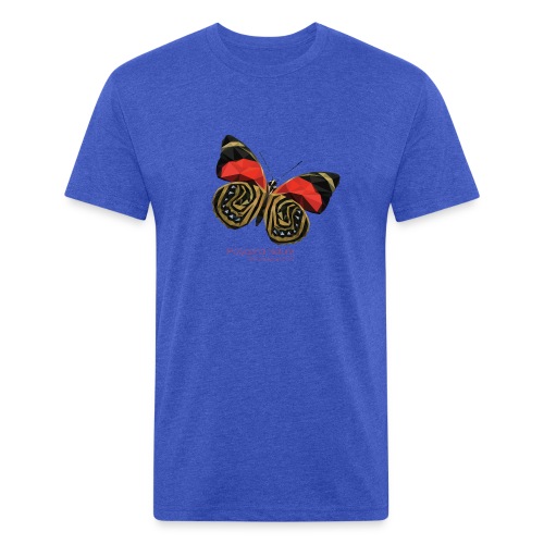 polygon butterfly EBN - Fitted Cotton/Poly T-Shirt by Next Level