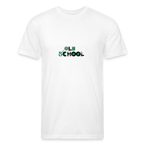 Old School Music - Fitted Cotton/Poly T-Shirt by Next Level