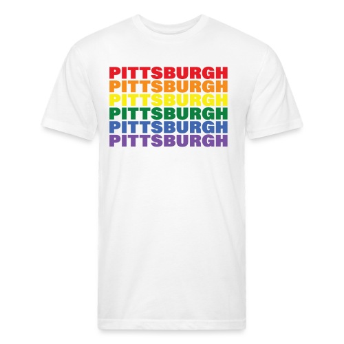 Pittsburgh_Pride - Fitted Cotton/Poly T-Shirt by Next Level