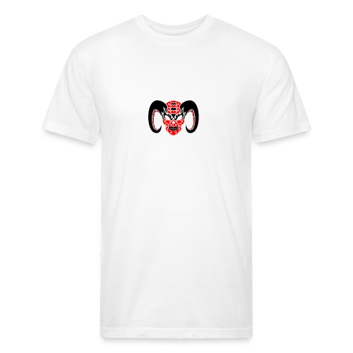 Demon Skull - Fitted Cotton/Poly T-Shirt by Next Level