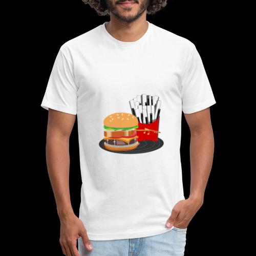 Fast Food Rocks - Fitted Cotton/Poly T-Shirt by Next Level