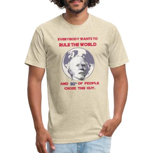 VERY POPULAR PRESIDENT! - Fitted Cotton/Poly T-Shirt by Next Level
