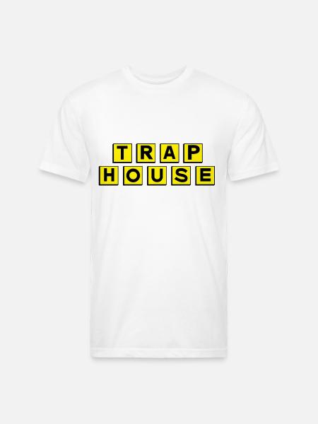 Trap House - Unisex Poly/Cotton T-Shirt - white