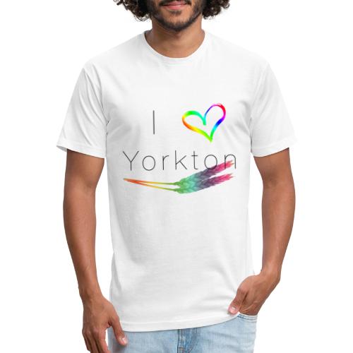 yorkton pride - Men’s Fitted Poly/Cotton T-Shirt
