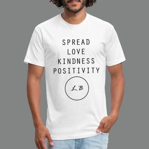 Spread Love , Kindness & Positivity - Men’s Fitted Poly/Cotton T-Shirt