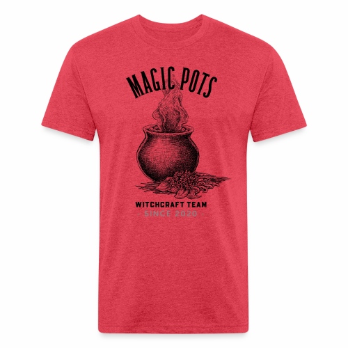 Magic Pots Witchcraft Team Since 2020 - Men’s Fitted Poly/Cotton T-Shirt