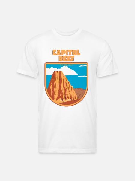 Capitol Reef National Park - Unisex Poly/Cotton T-Shirt - white