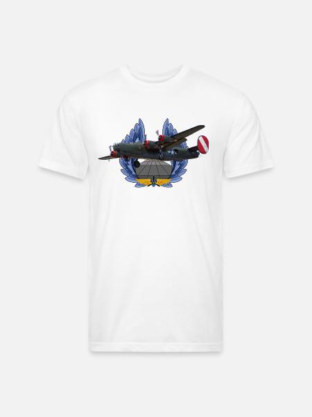 B-24 Liberator - Unisex Poly/Cotton T-Shirt - white