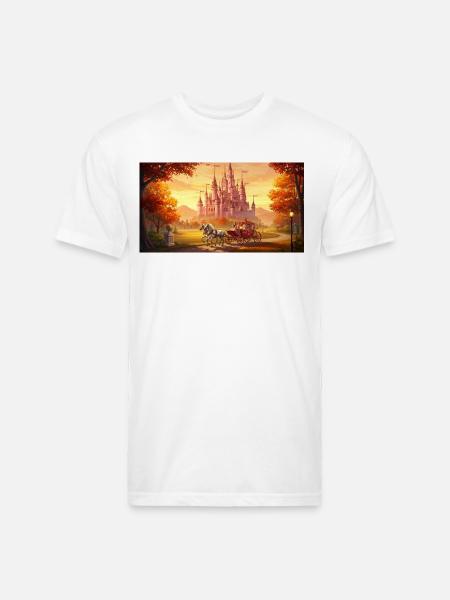 "A captivating digital painting - Unisex Poly/Cotton T-Shirt - white