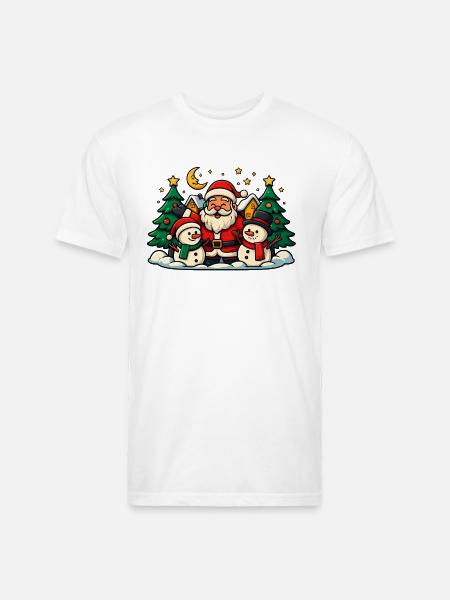 DISEÑO_NAVIDEÑO - Unisex Poly/Cotton T-Shirt - white