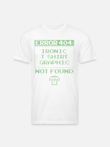 Error 404 - Unisex Poly/Cotton T-Shirt - white