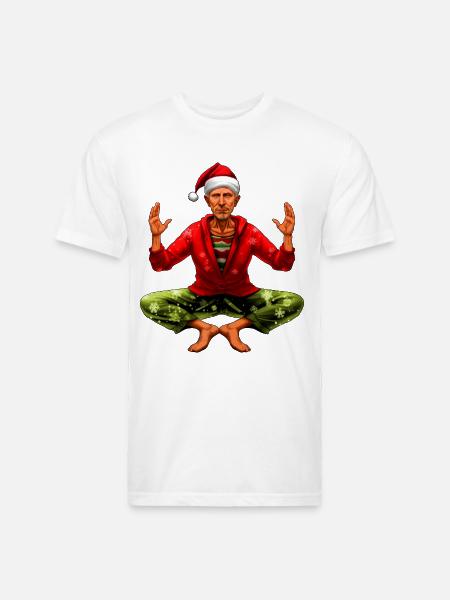 Yogi Christmas - Unisex Poly/Cotton T-Shirt - white