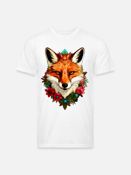 Foxes Style - Unisex Poly/Cotton T-Shirt - white