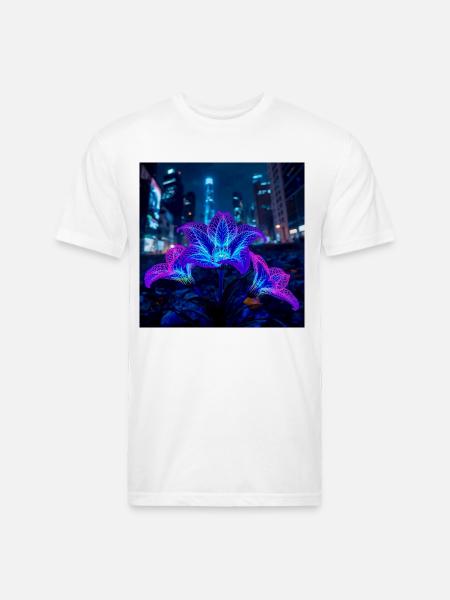 Plazma - Unisex Poly/Cotton T-Shirt - white