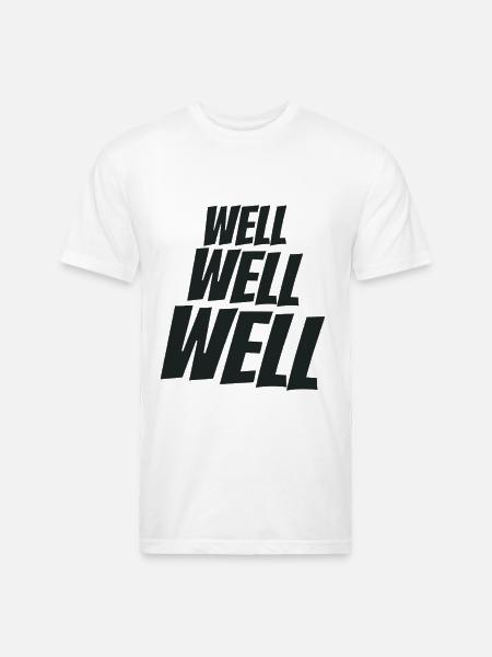 Well Well Well Wellness - Unisex Poly/Cotton T-Shirt - white