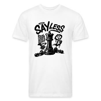Sayless Sneaker tee - Unisex Poly/Cotton T-Shirt - white - Front - Jose (178cm)