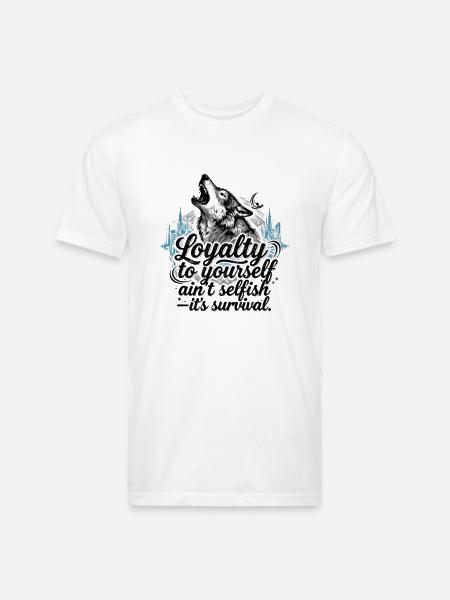 Loyalty To Yourself - Unisex Poly/Cotton T-Shirt - white