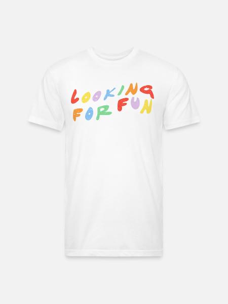 Looking for Fun - Unisex Poly/Cotton T-Shirt - white
