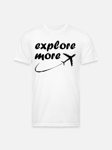 explore more - Unisex Poly/Cotton T-Shirt - white
