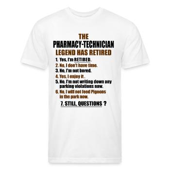Retirement gift idea Retired Pharmacy-Technician - Unisex Poly/Cotton T-Shirt - white - Front - Jose (178cm)