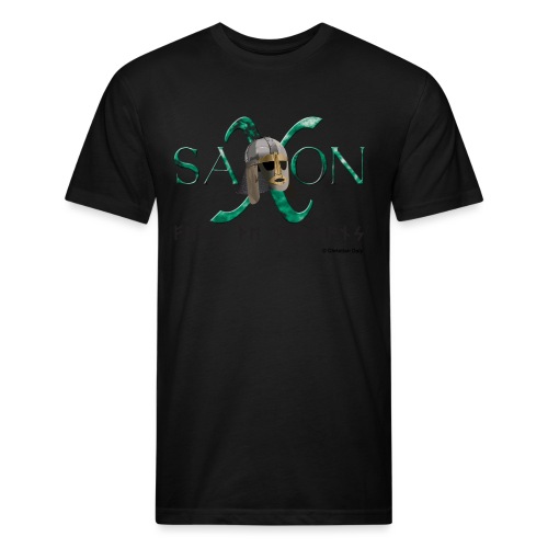 Saxon Pride - Men’s Fitted Poly/Cotton T-Shirt