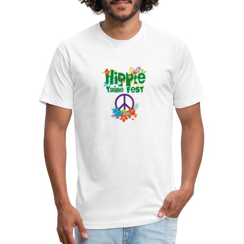 Hippie Tribe Fest Gear - Men’s Fitted Poly/Cotton T-Shirt