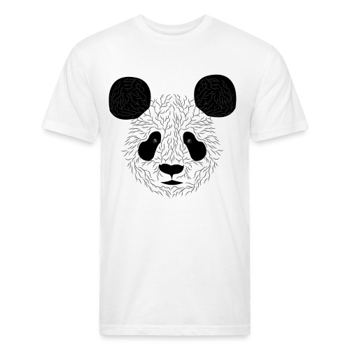 Panda - Men’s Fitted Poly/Cotton T-Shirt