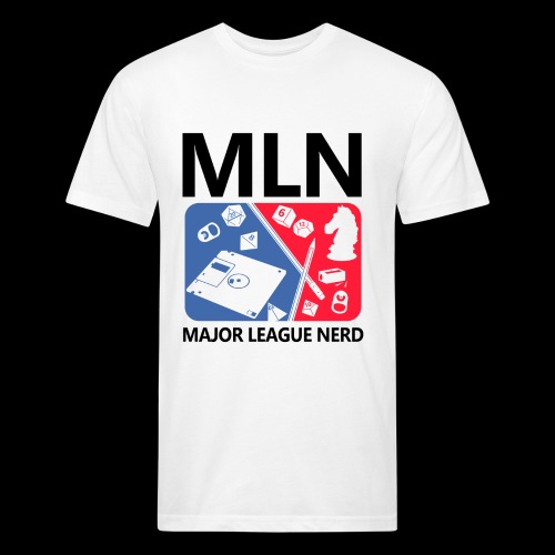 Major League Nerd - Men’s Fitted Poly/Cotton T-Shirt