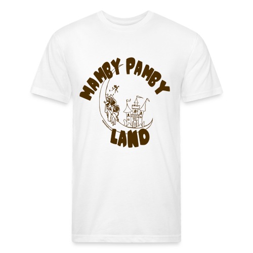 Mamby Pamby Land - Men’s Fitted Poly/Cotton T-Shirt